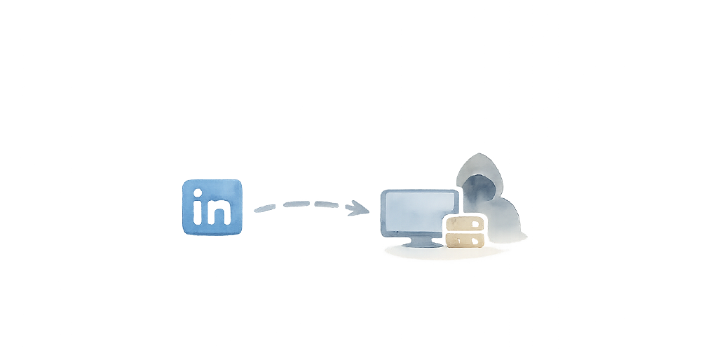 A backdoor in a LinkedIn job offer